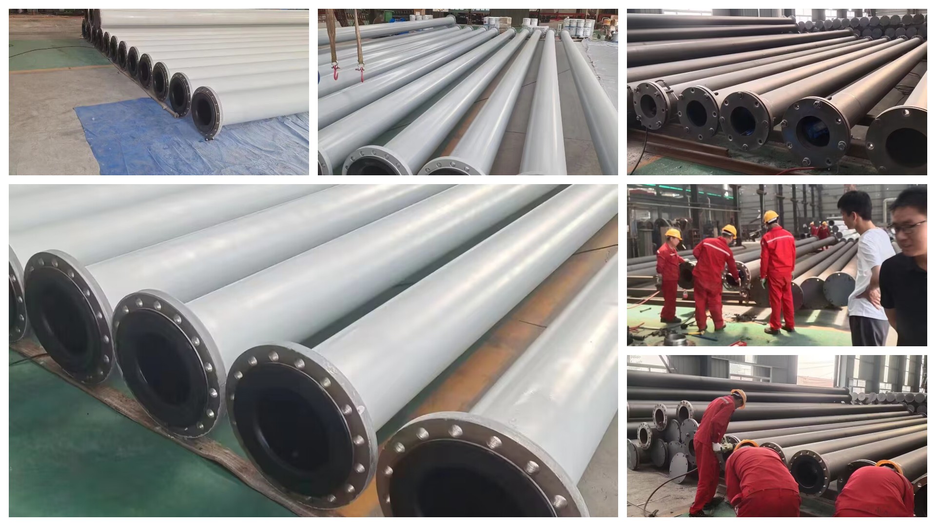 Dispositivo de conexión de brida de HDPE revestido de tubería,