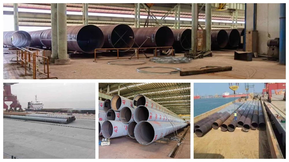 Exportación de tubos de acero SSAW